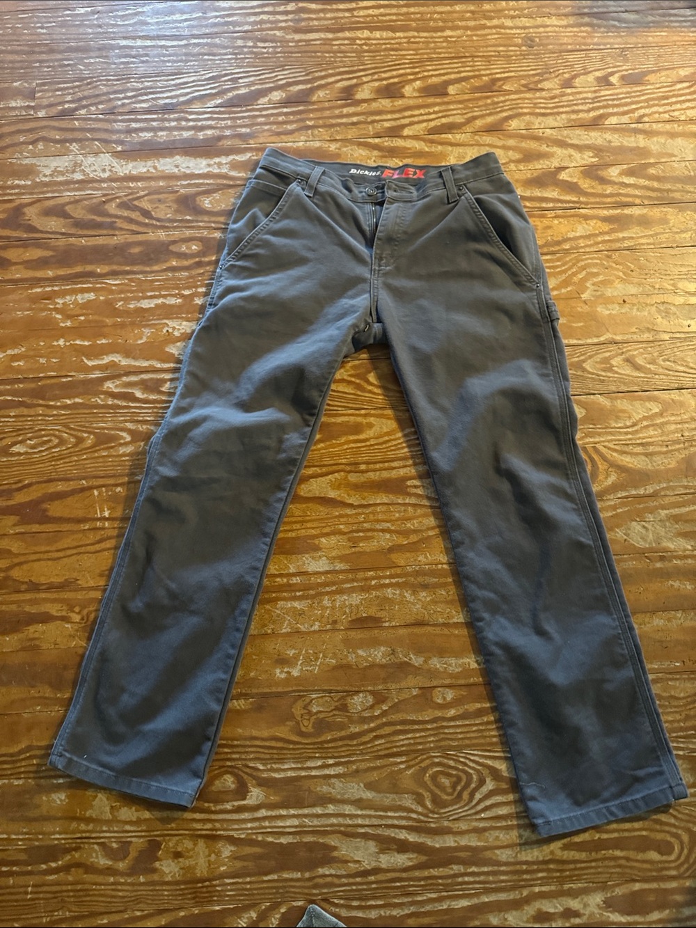 Dickies Men's Charcoal Flex Work Chinos